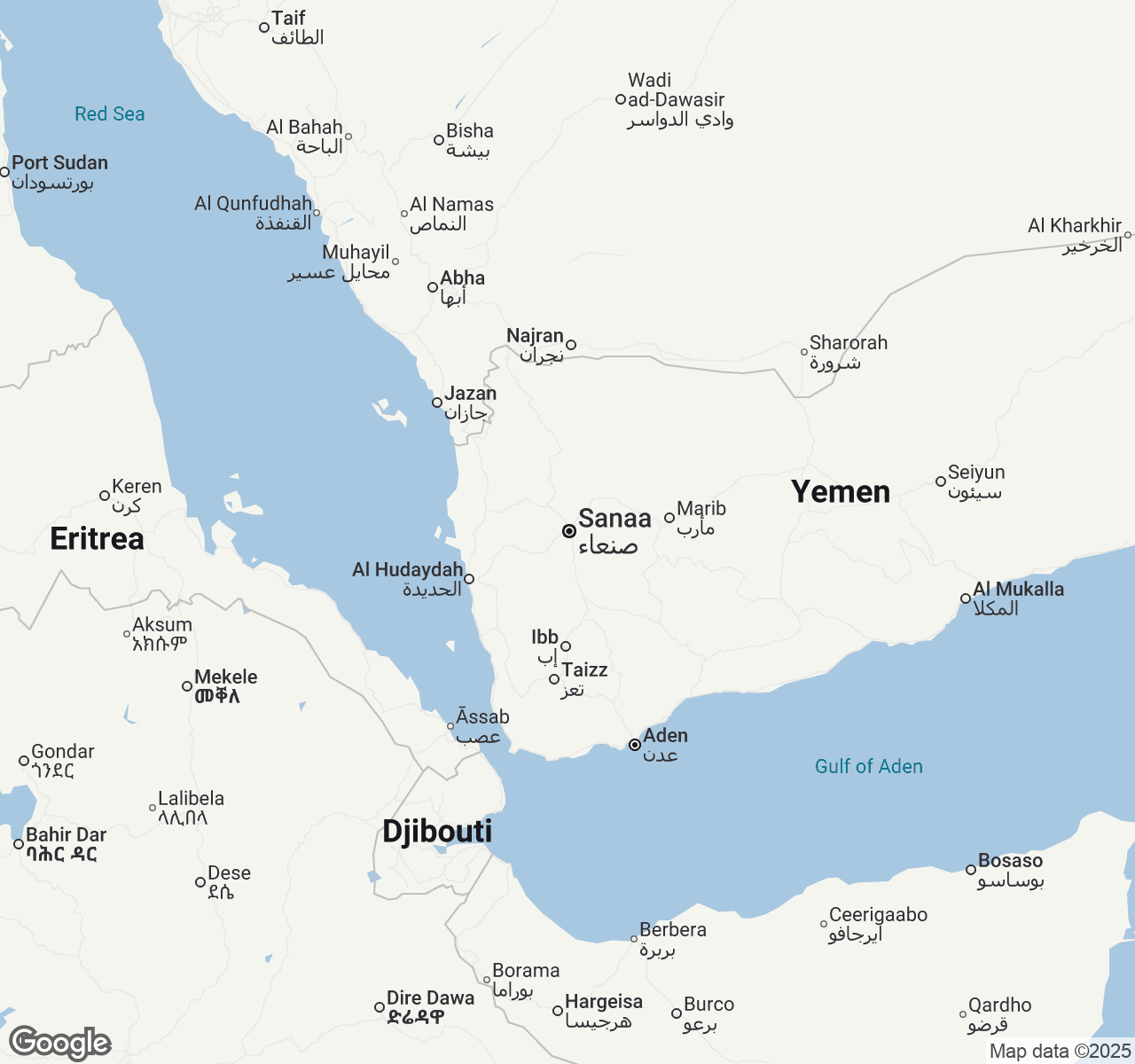 Map of Sanaa